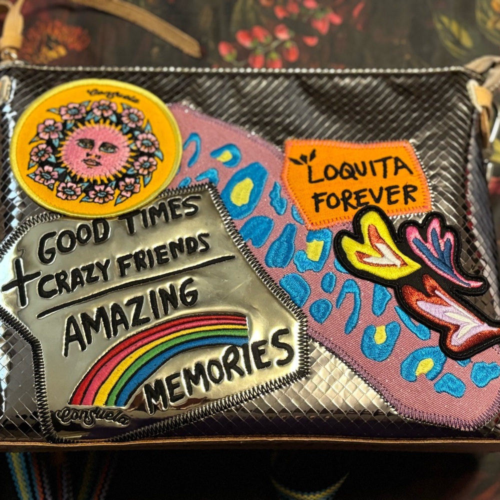 Vera Bradley Black Patchwork Crossbody Bag